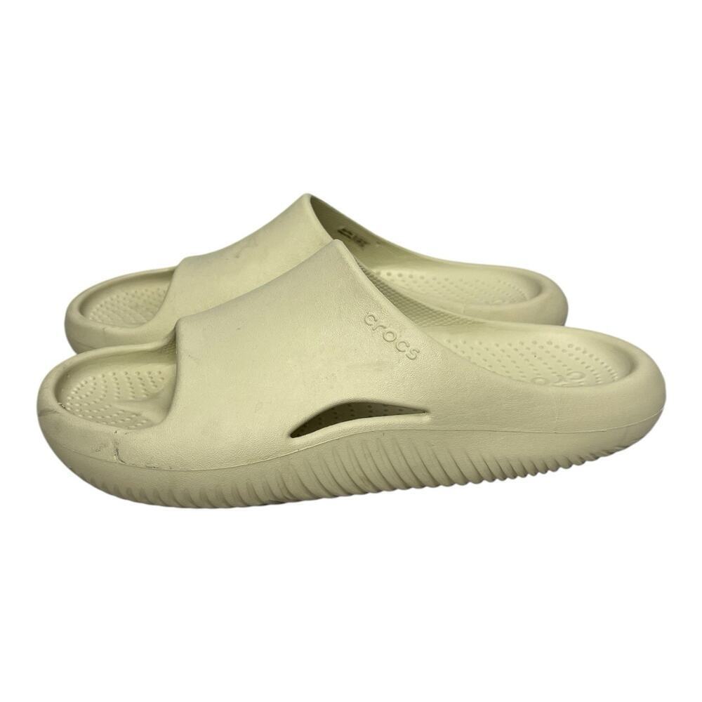 Crocs Mellow Recovery Slide Sandals Bone Men's 8 Women’s 10